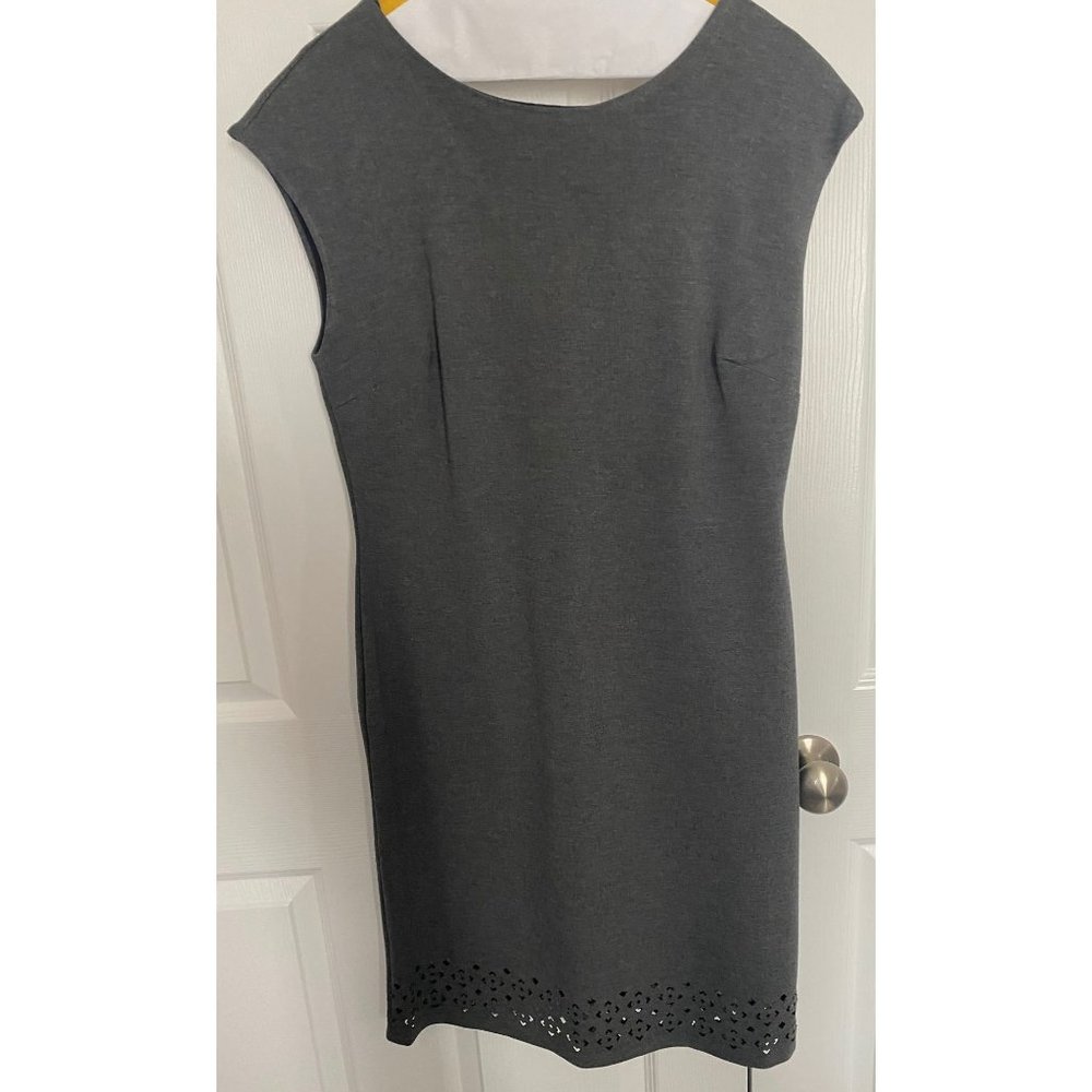 Banana Republic Sheath Dress Gray/Cutouts-Size 8